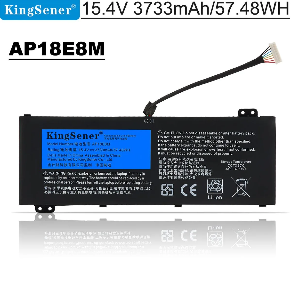 KingSener KingSener AP20CBL laptop battery 11.55V 4590mAh 53WH — product photo