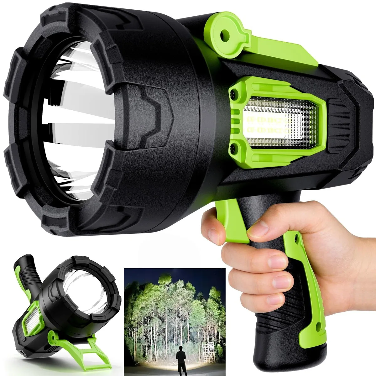 DNBeffulgent DNBeffulgent W5225-L Rechargeable Spotlight 2000000 LM with Foldable Tripod — product photo