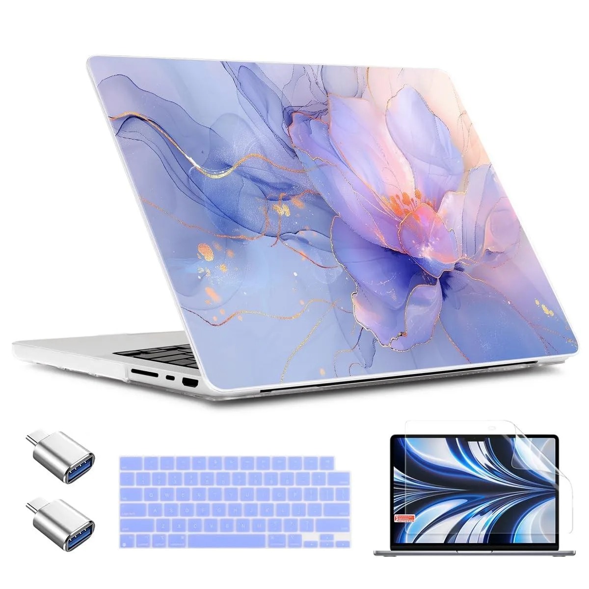 Batianda Batianda A3403/ 2 in 1 accessory 16 inch Blue Marble — product photo