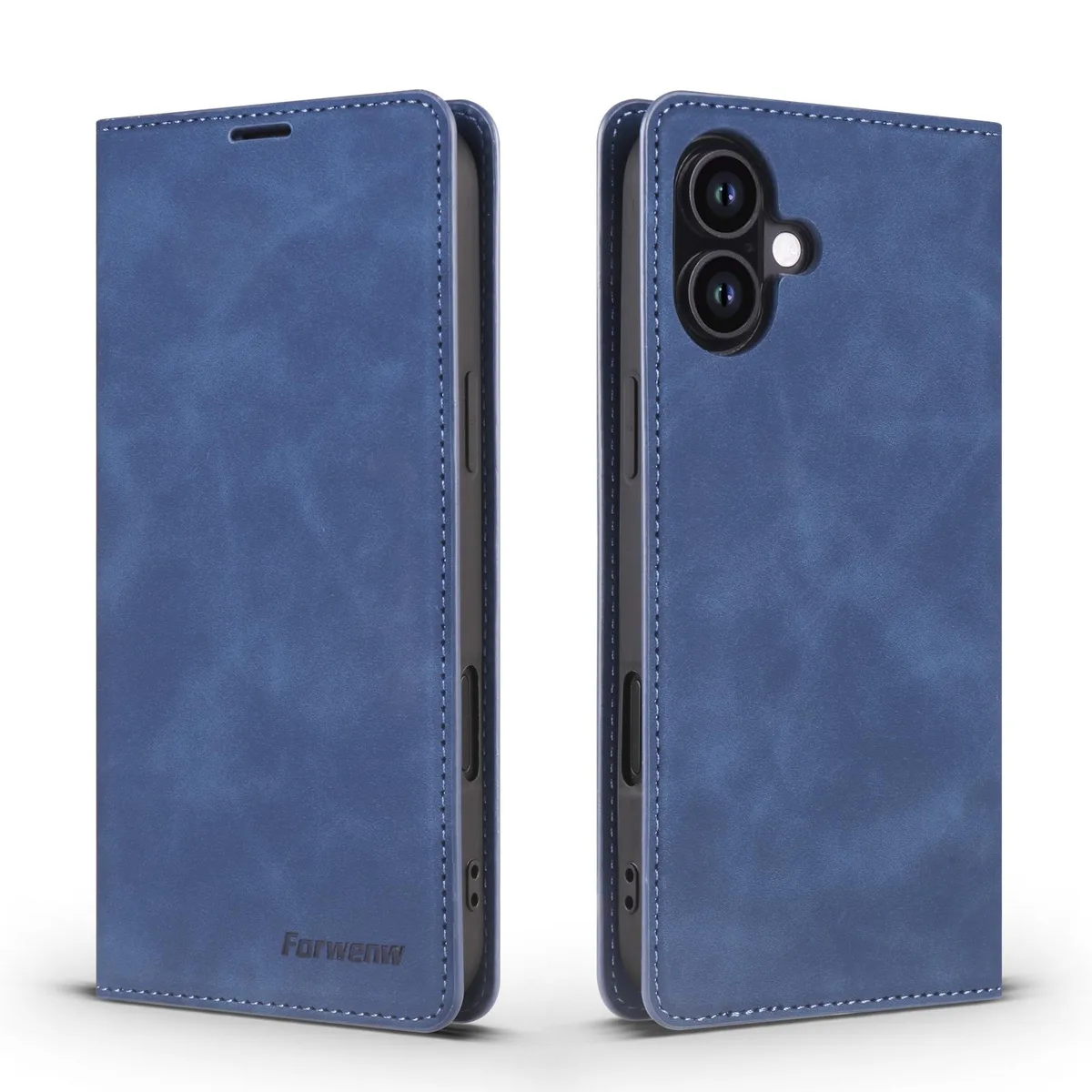 Werleo Werleo iPhone 17 PU Leather Wallet Case Blue — product photo