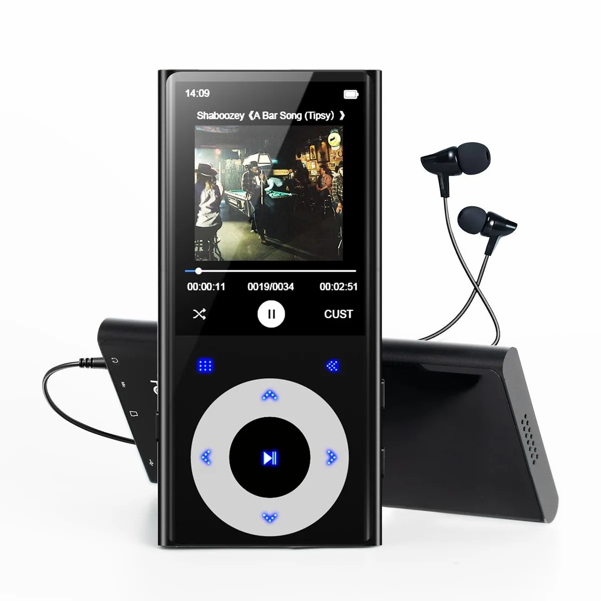 CCHKFEI M20 64GB MP3 Player Bluetooth 5.3 2.4" Black — product photo