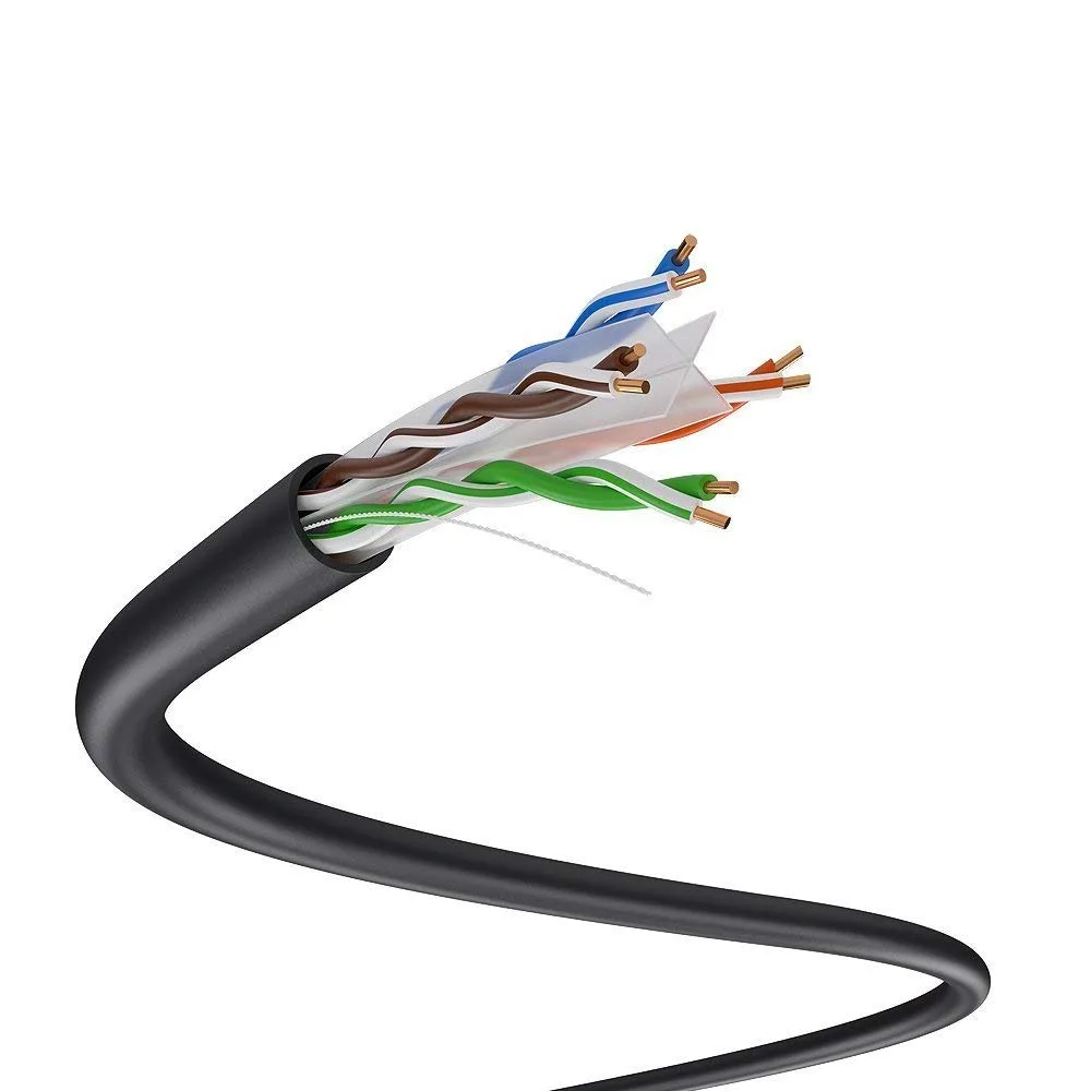 DRIPSTONE DRIPSTONE DS611 Cat6 Outdoor Ethernet Cable 500ft 23AWG Black — product photo