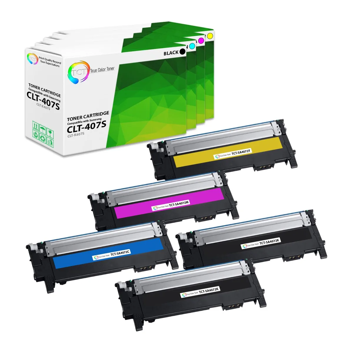 True Color Toner True Color Toner CLT-407S 5-Pack Toner Cartridge — product photo