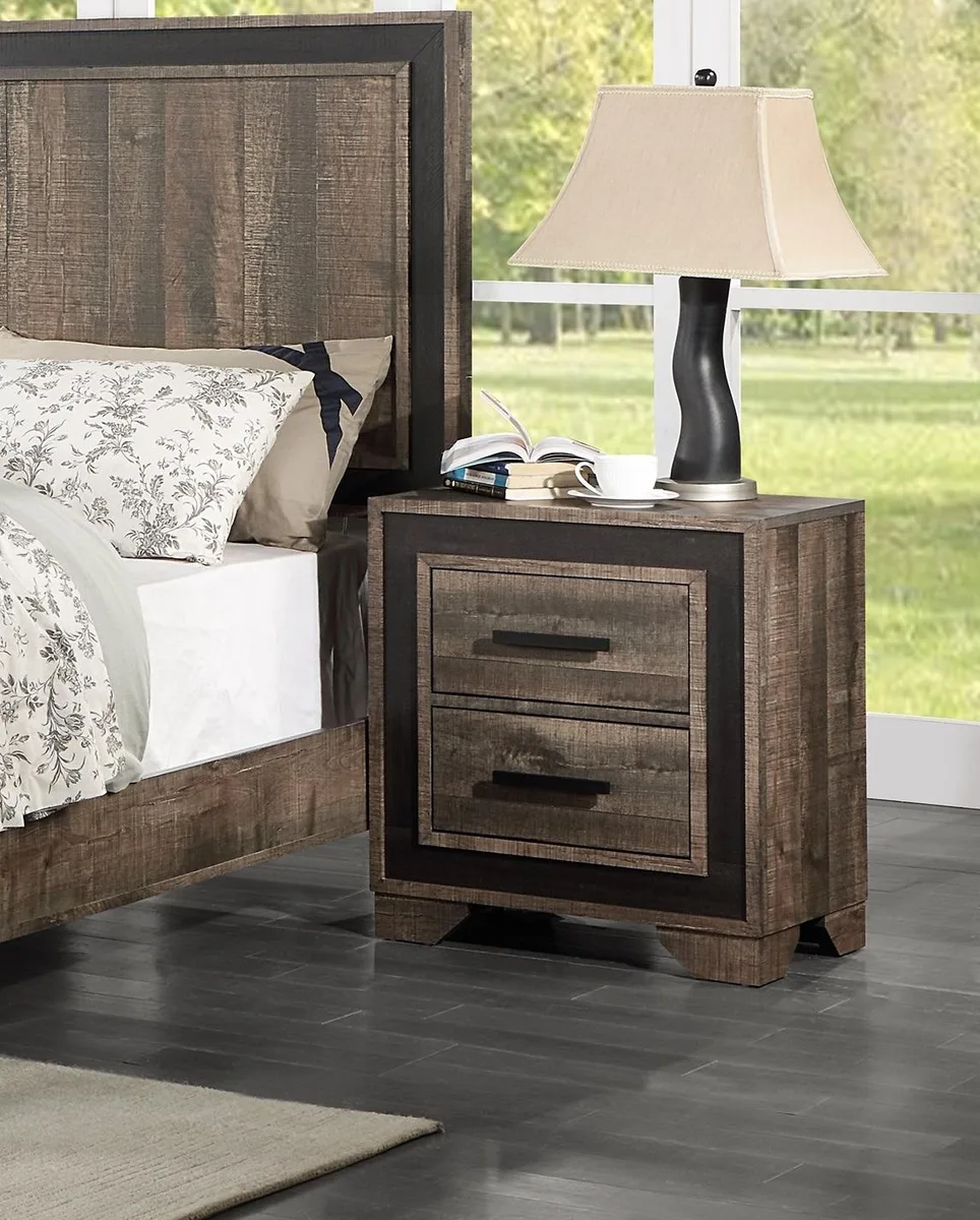 tuphen tuphen Oak Nightstand 2-Drawer 24x16x26 — product photo