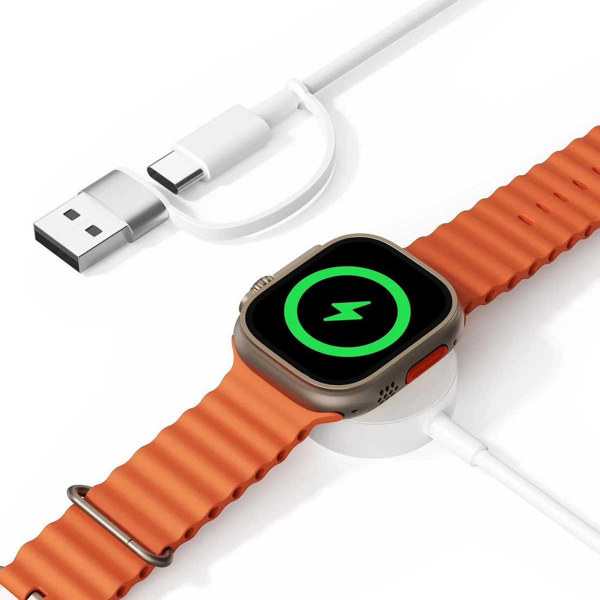  AILUTIME USB-C Magnetic Apple Watch Charger Cable 3.3FT White — product photo