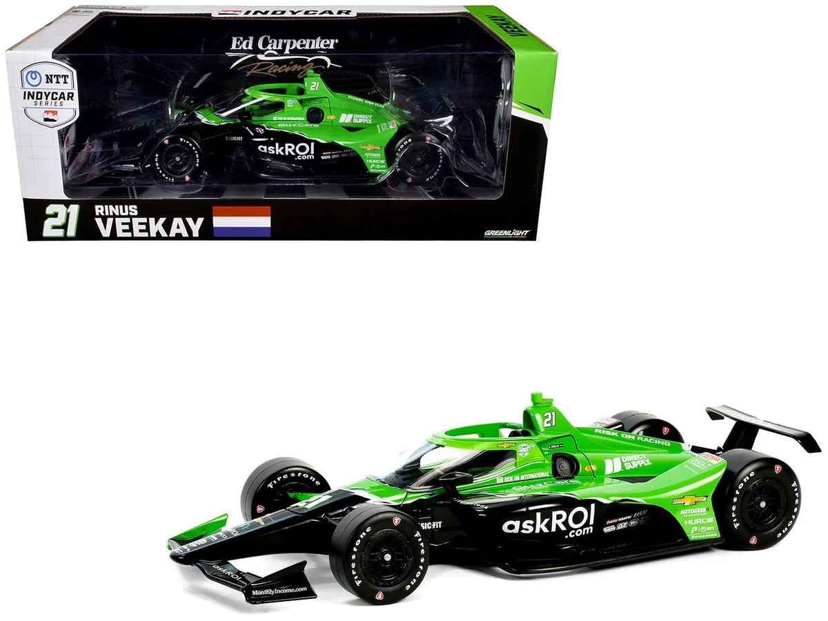 GREENLIGHT GREENLIGHT Dallara IndyCar #21 Risk On International 2024 1/18 Diecast — product photo