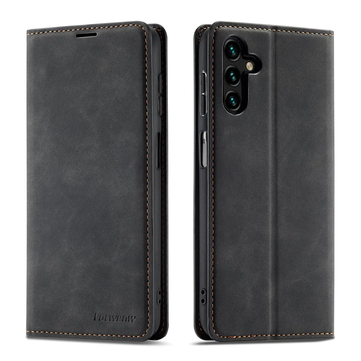BONAEVER BONAEVER Samsung Galaxy A55 5G PU Leather Wallet Case Black — product photo