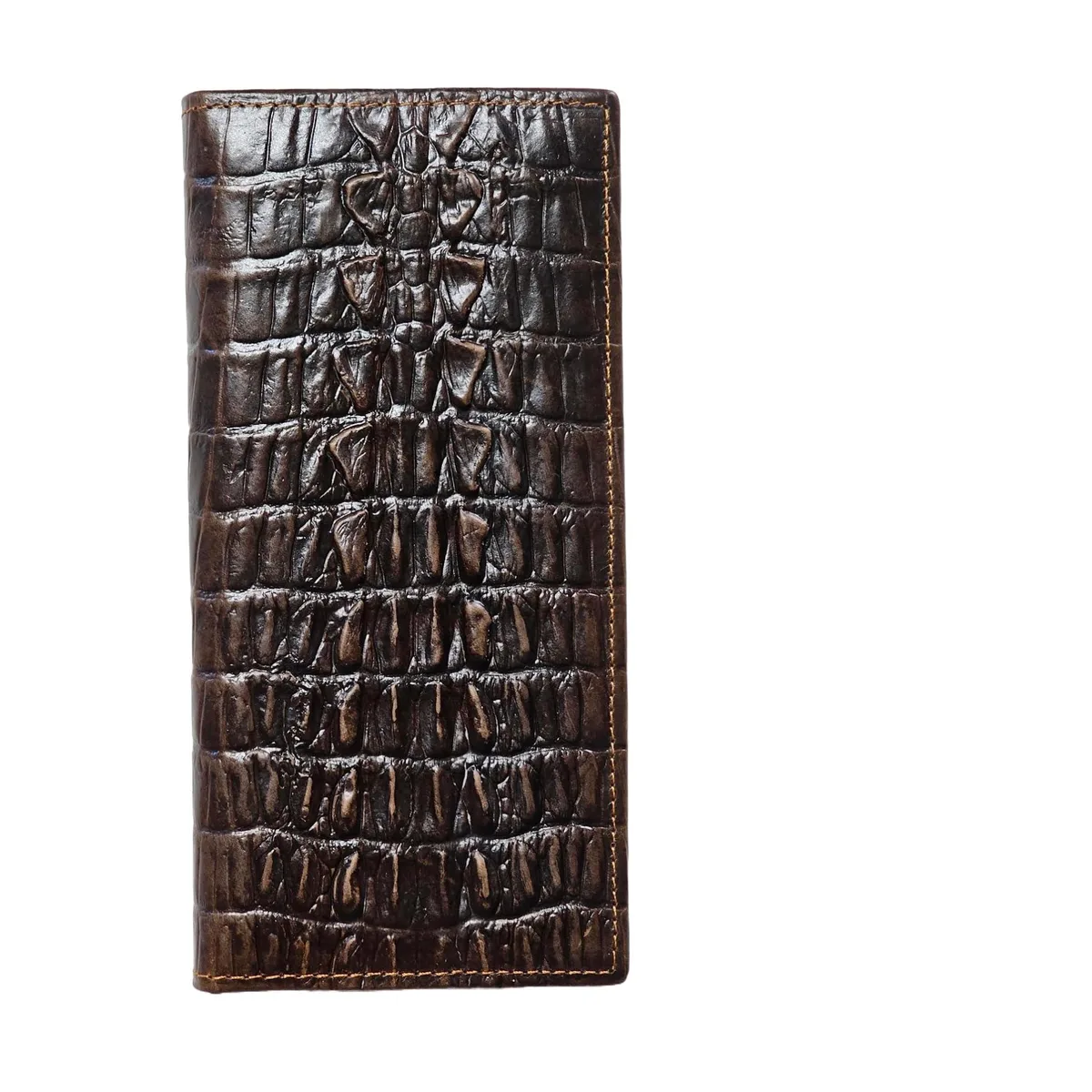 AurexaFashion Bifold Wallet Coffee 7.5" 11 card slots RFID — product photo