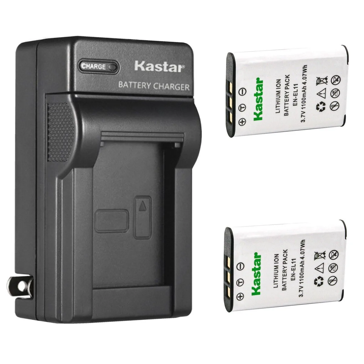 Kastar Kastar 2-Pack Battery &amp; AC Wall Charger for Pentax D-LI78 — product photo