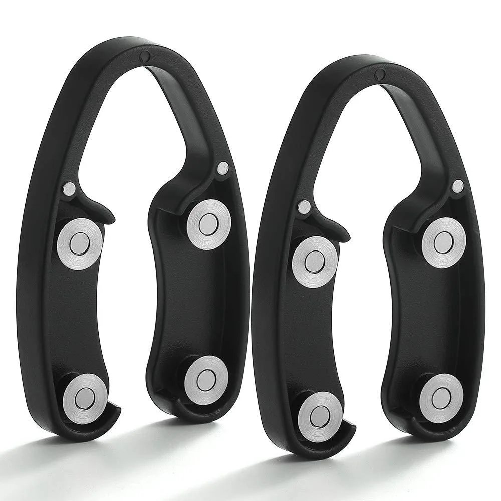 Two black foil cutters, slim flat shape, matte finish