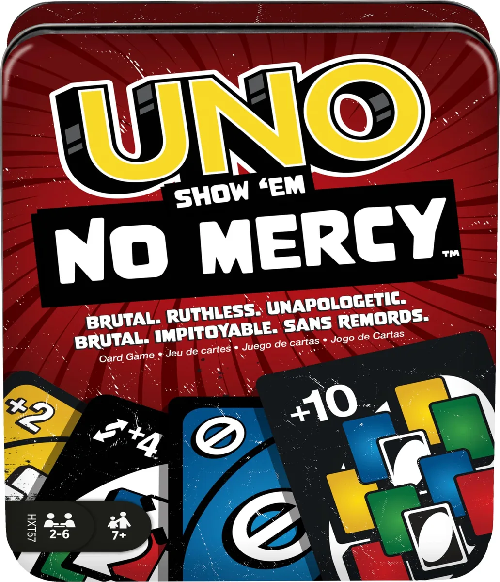  UNO Show 'em No Mercy Card Game Tin HXT57 — product photo