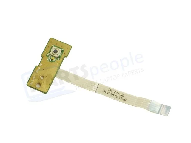 Small green circuit board with a power button actuator for Dell Vostro 3550