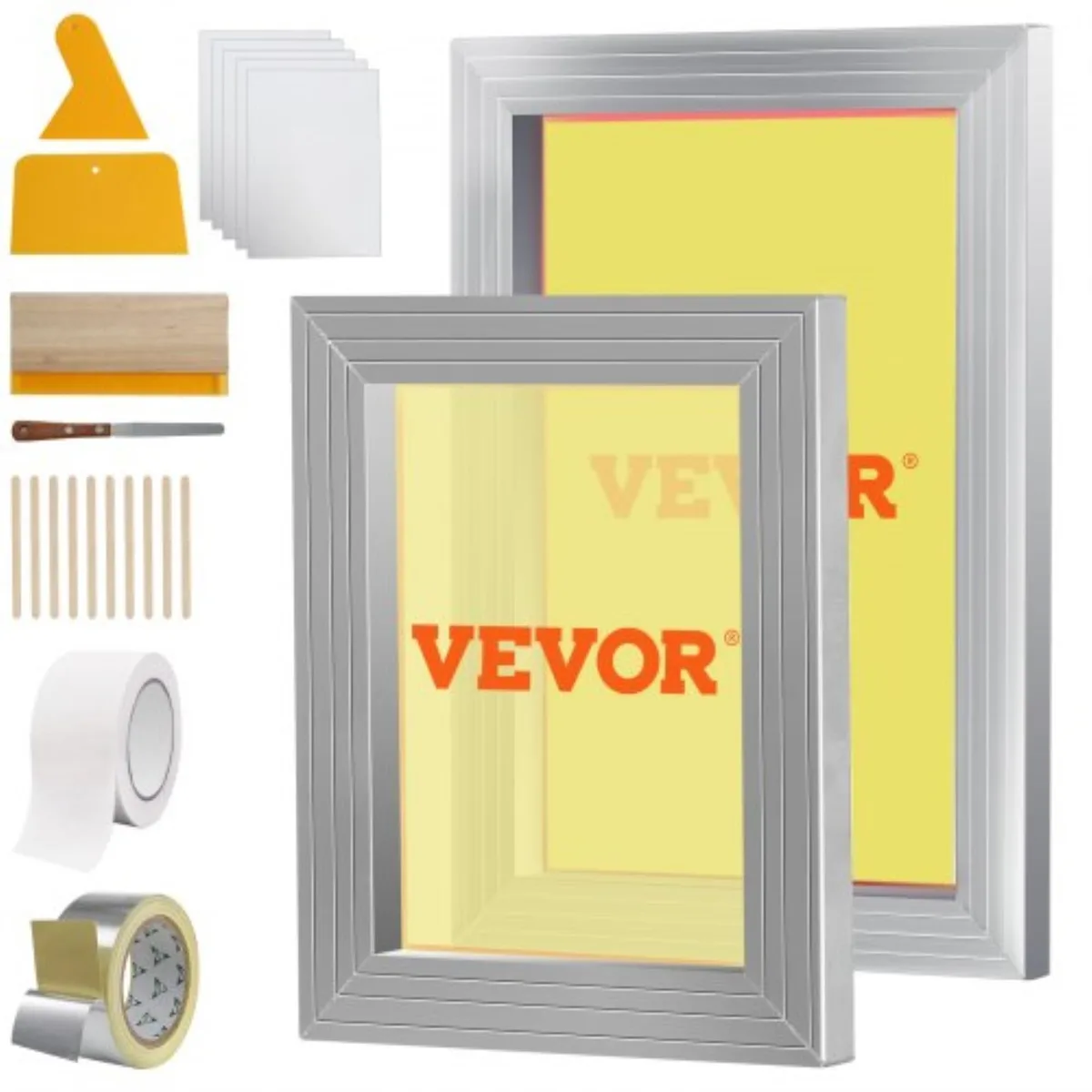 VEVOR VEVOR Screen Printing Kit 8x10in 10x14in 110 Mesh 2 Frames — product photo