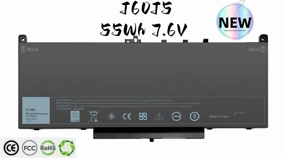 Damaite Damaite J60J5 54Wh 7.6V 4-Cell laptop battery for Dell Latitude E7270 E7470 — product photo