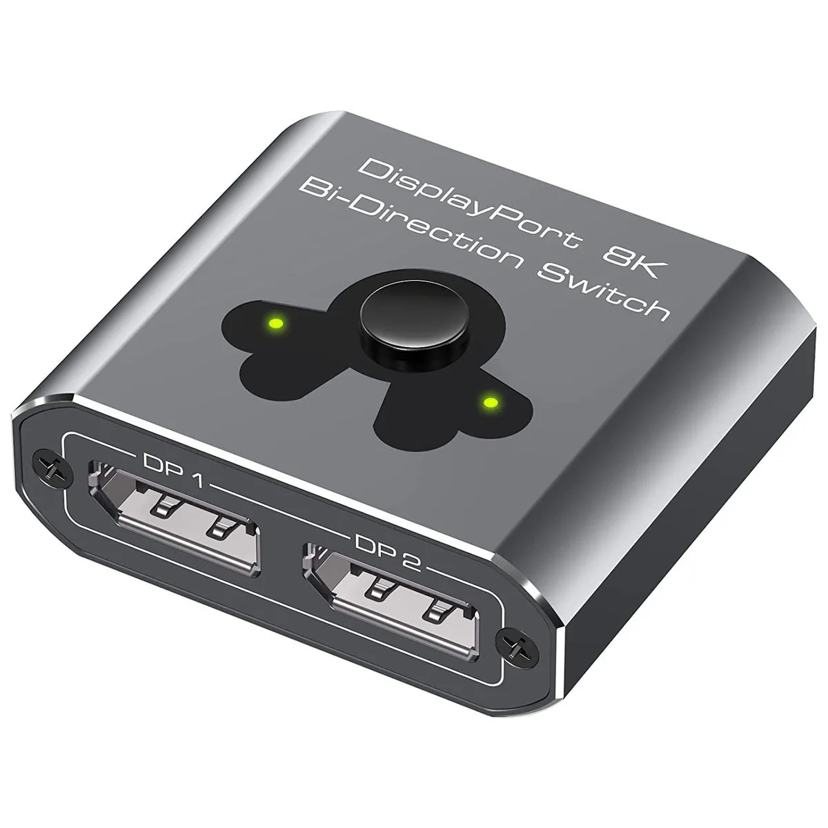 WRIARICH WRIARICH DP 1.4 Bi-Directional DisplayPort Switch 2 in 1 Out 1 in 2 Out 8K 60Hz 4K 120Hz — product photo