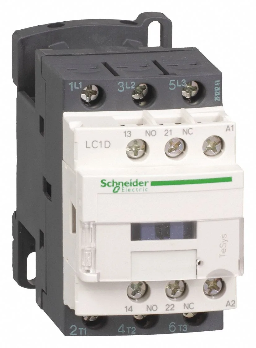Schneider Electric LC1D18M7 220 V 18 A magnetic contactor, compact grey enclosure