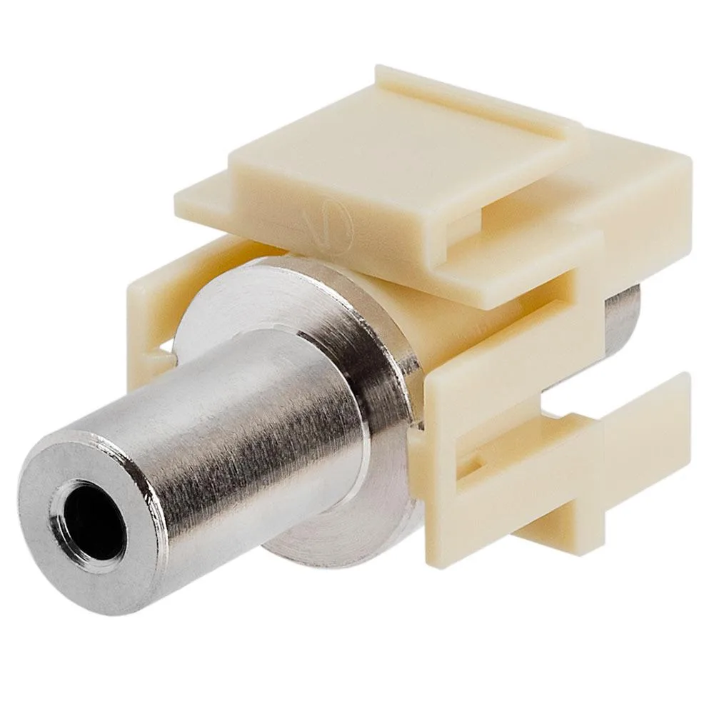 CMPLE CMPLE 3.5 mm Stereo Female-to-Female Keystone Jack Ivory — product photo