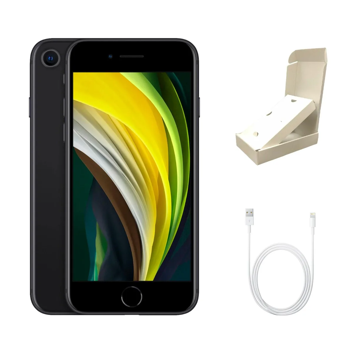 Apple Apple iPhone SE (2nd Gen) A2275 64GB Black Grade B w Gift Box cell phones - unlocked — product photo