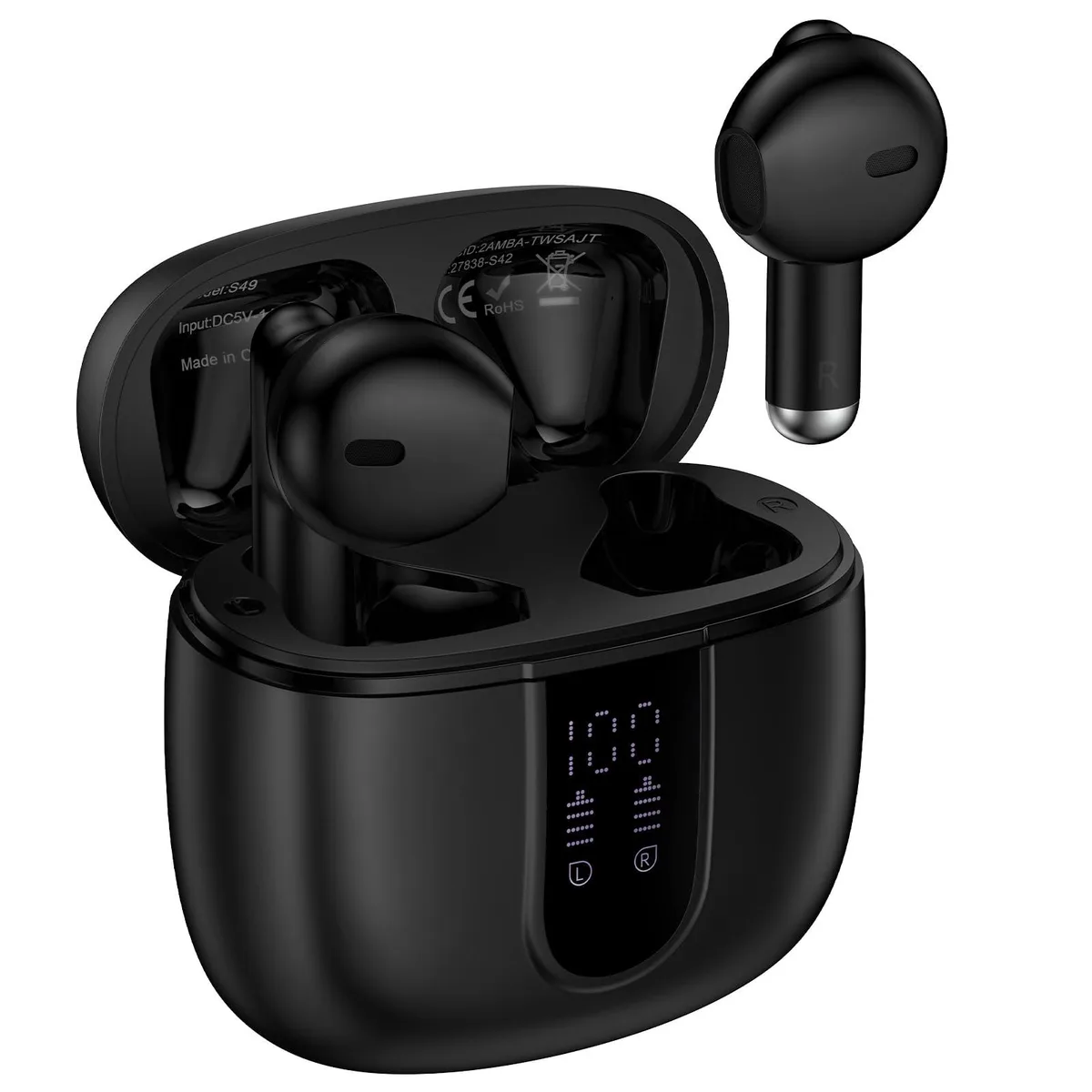 SuperTooth S49 Bluetooth Headset Black 40H 5.3 — product photo