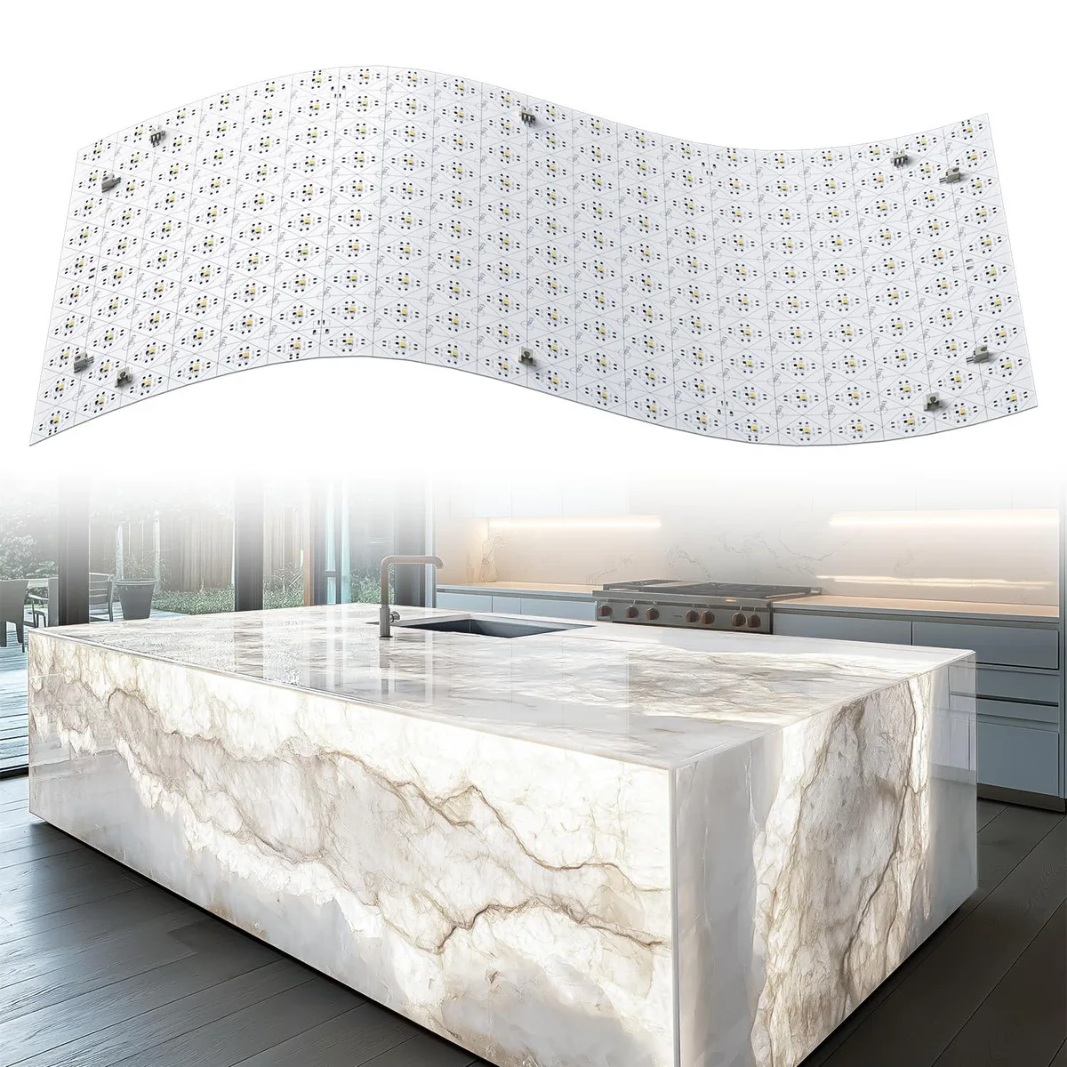  Baldwin LED Backlight Sheet 4 Pack 19.7x9.7 Inch 6000K 24V 36W — product photo