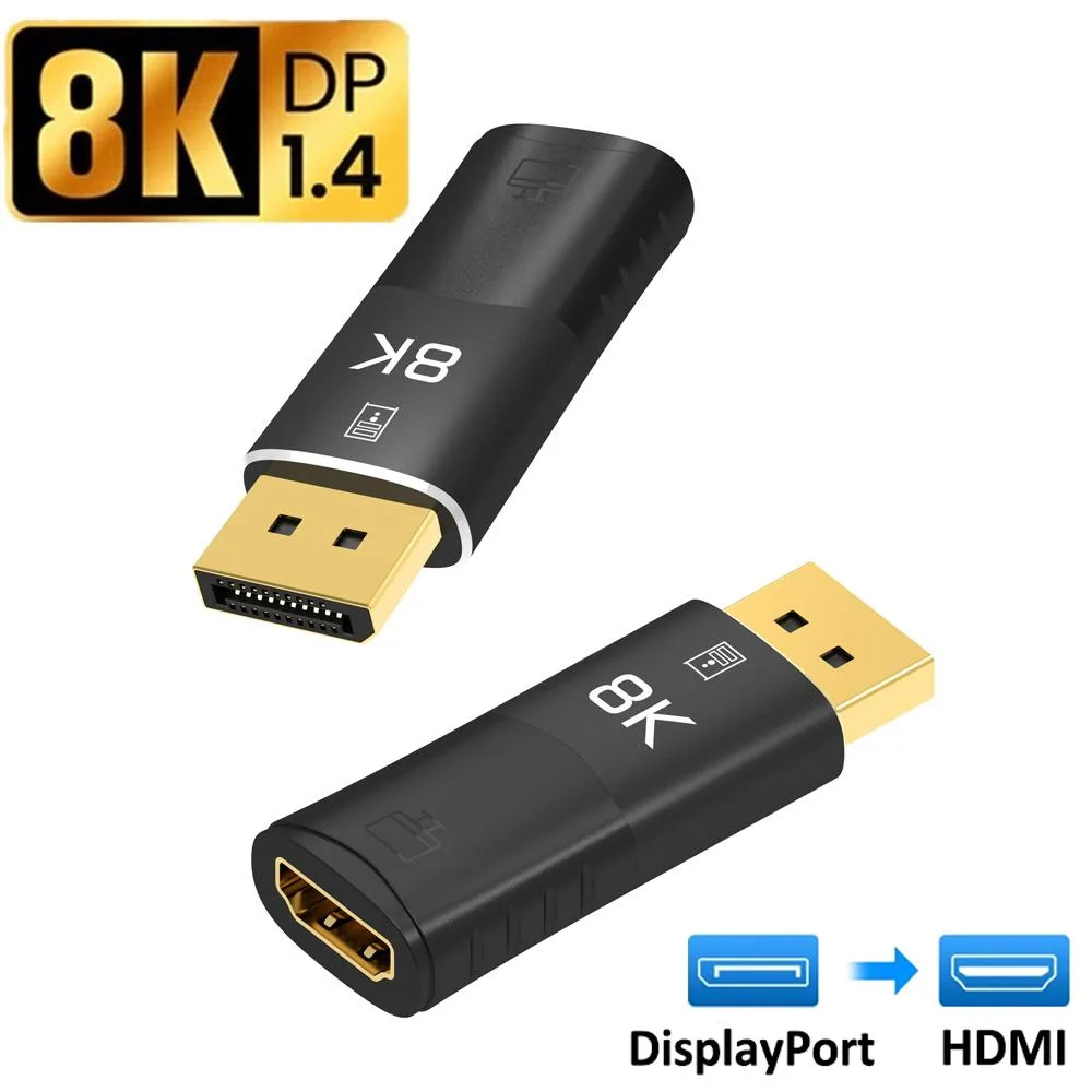 ESTONE ESTONE TJ-A063 DisplayPort to HDMI adapter 8K 30Hz 4K 120Hz — product photo