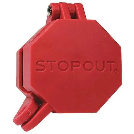 Red plastic glad hand lock with universal keying