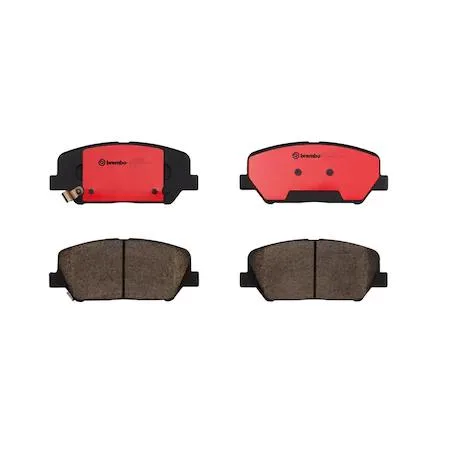 Transparent brake pad set in new condition