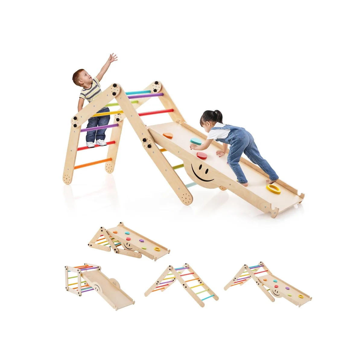 SlickBlue SlickBlue Climbing Triangle with Reversible Ramp Multicolor — product photo