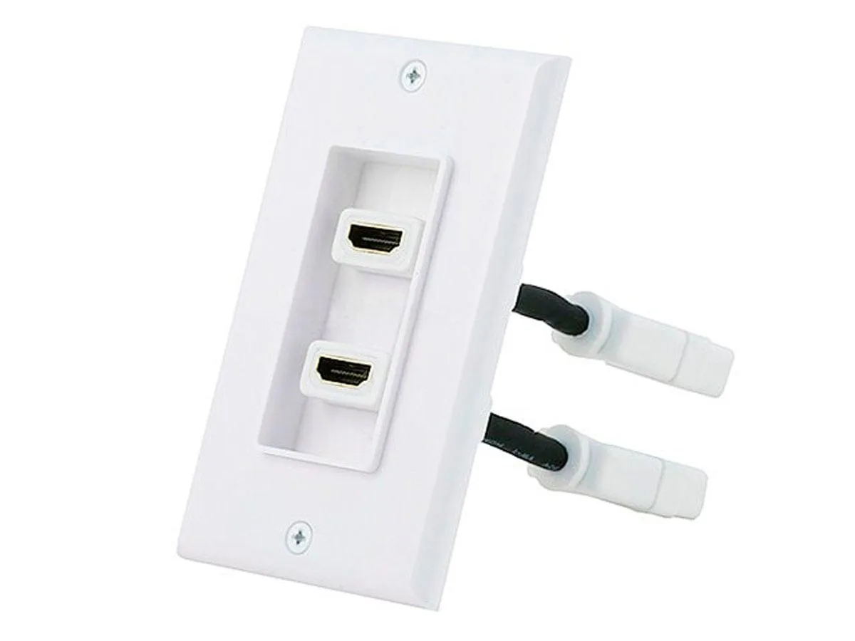 Monoprice Inc. Monoprice Inc. 7332 Dual-Port HDMI Wall Plate 3.96 in — product photo