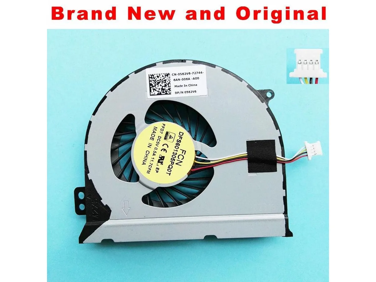 Fans Fans CPU Fan for Dell Inspiron 14 7447 0562V6 DFS601305PQ0T FFD7 — product photo