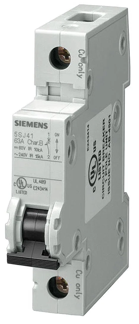 SIEMENS SIEMENS 5SJ41166HG40 IEC Miniature Circuit Breaker 16A 1 Pole — product photo