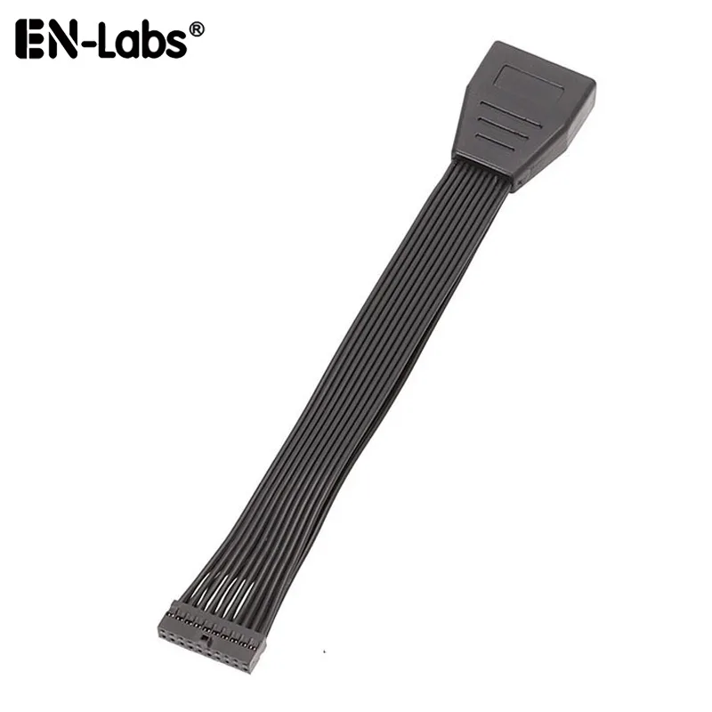 EN-Labs EN-Labs U320PMF15CMLOW Low Profile USB 3.0 19/20-Pin Male to Female Adapter 6 inch — product photo