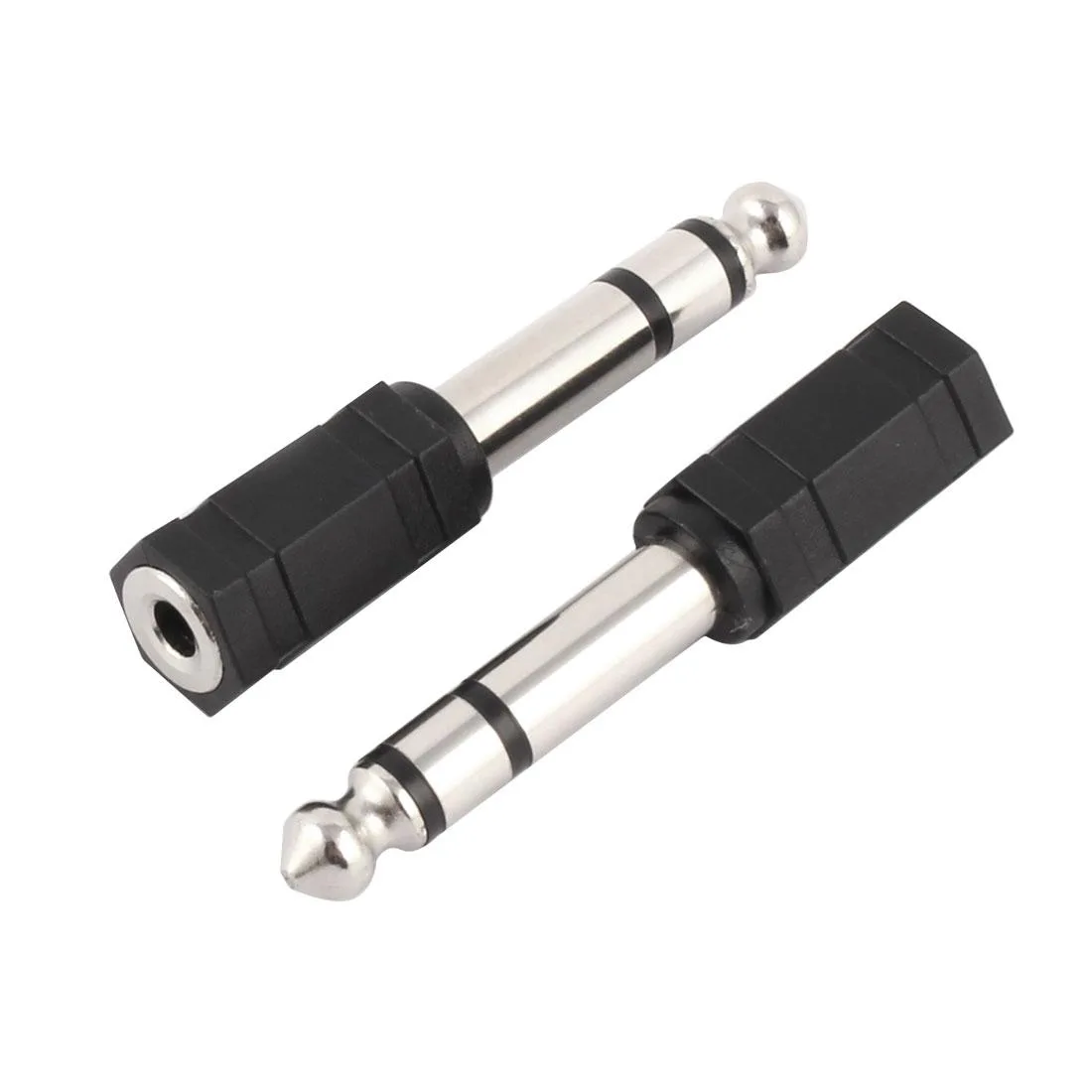 Unique-Bargains Unique-Bargains 6.35mm to 3.5mm Audio Adapter Black 2pcs — product photo