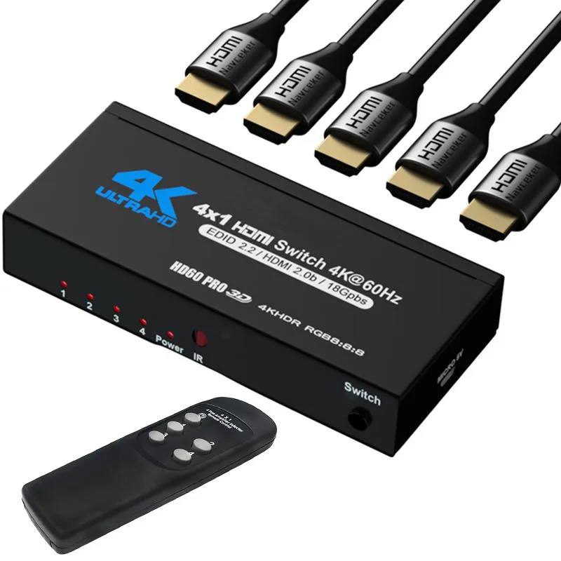 ESTONE ESTONE OZQ5-2 4-Port HDMI 2.0 Switch 4K@60Hz — product photo
