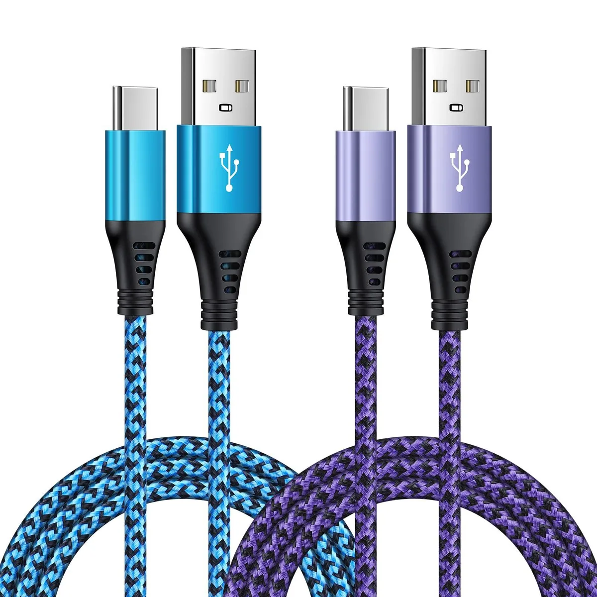No Sew No Sew USB-C to DVI Cable 2-Pack 6ft Blue 480Mbps — product photo