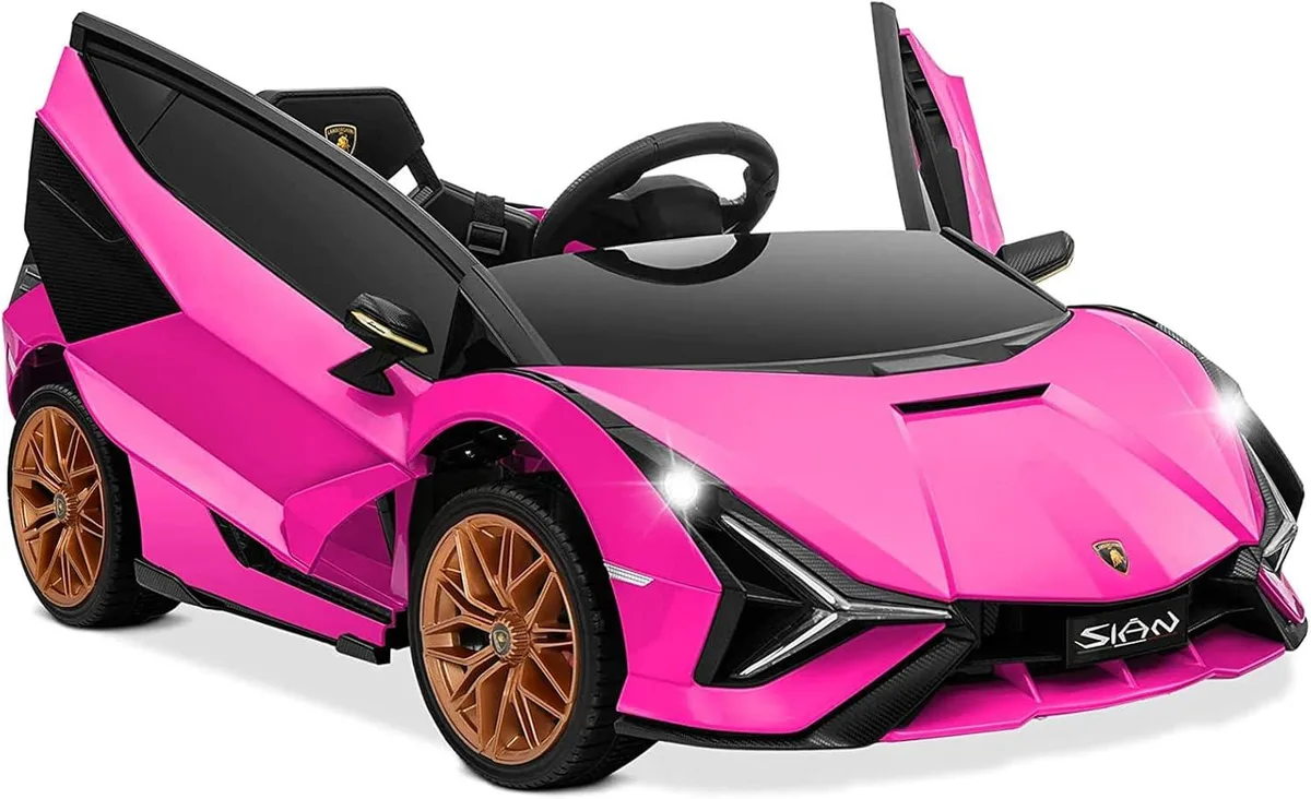 usbroway usbroway Licensed Lamborghini SIAN 12V Ride-On Car Pink — product photo