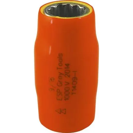 Gray Tools 1409-I insulated socket with orange and yellow layers