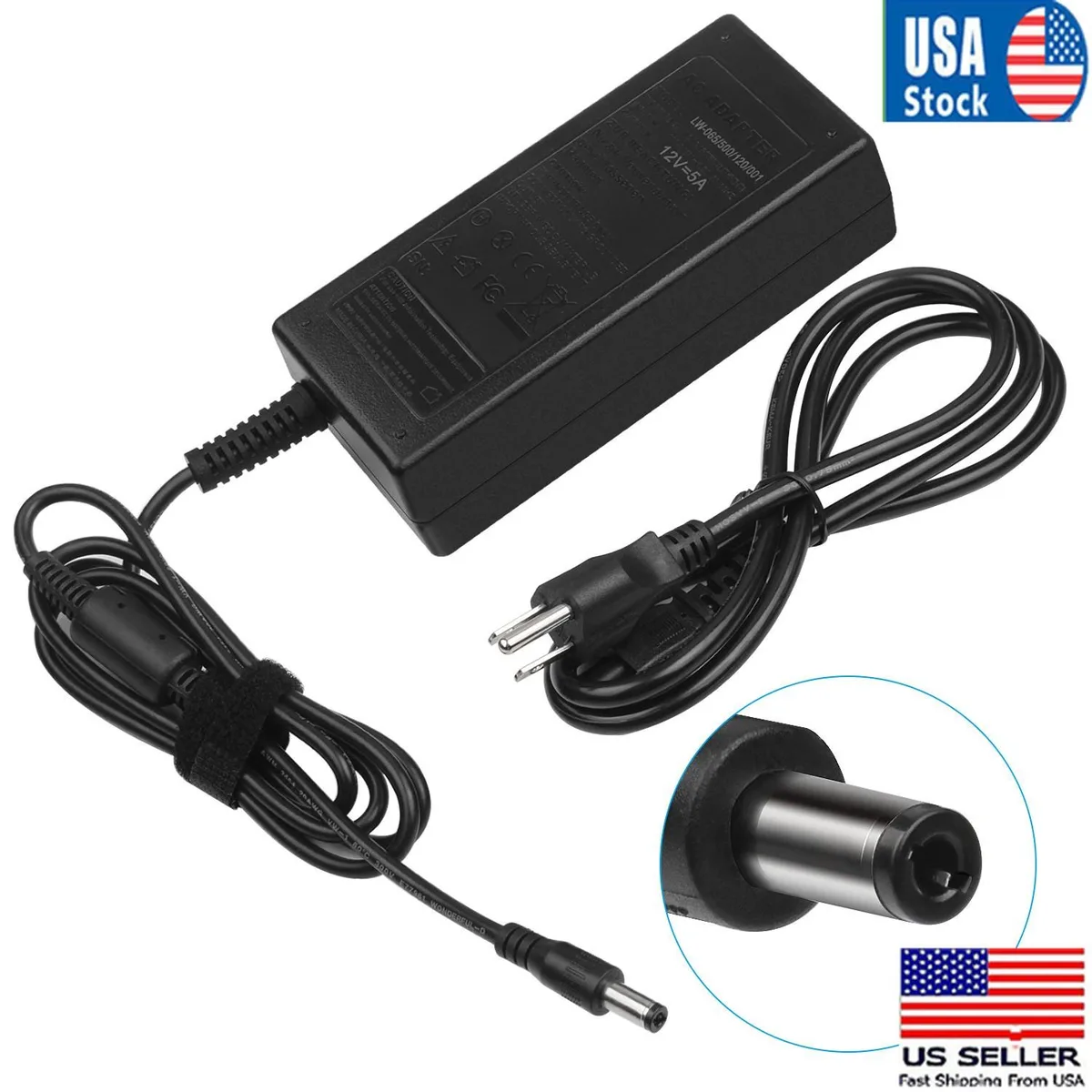  2-Power AC adapter 20V 3.42A 85W for Brookstone Big Blue Party speaker — product photo