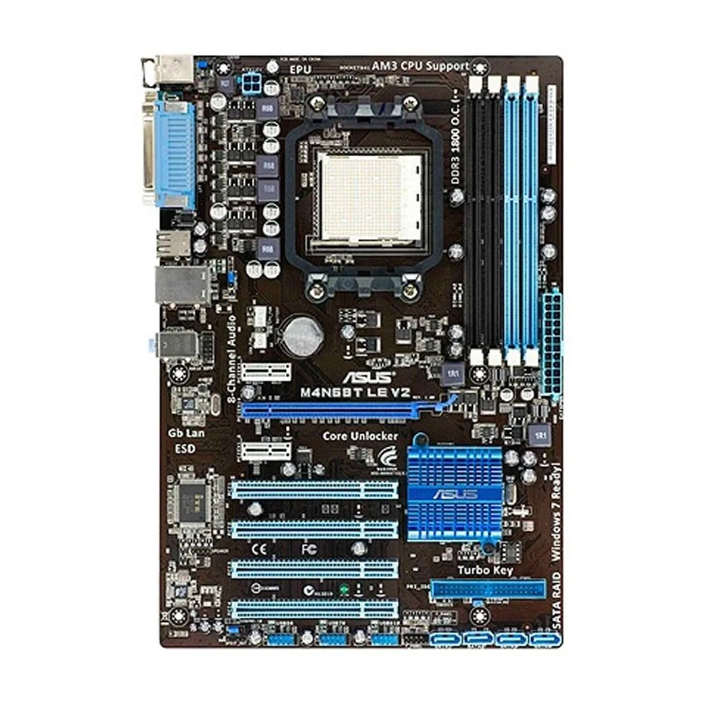 ASUS ASUS M4N68T LE V2 Socket AM3 DDR3 16GB ATX AMD motherboard — product photo