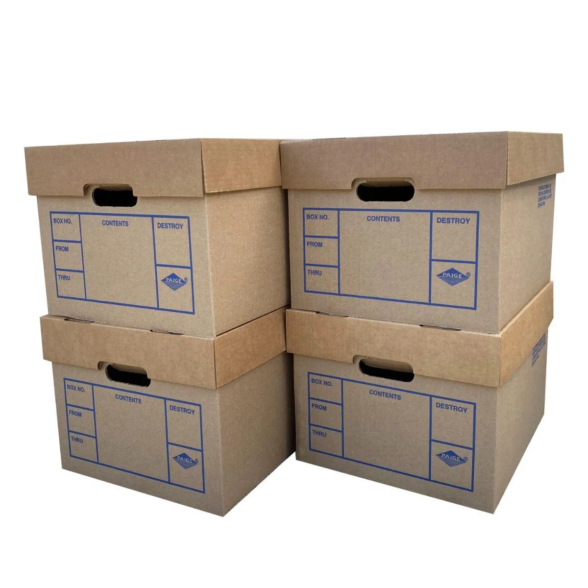 UBMOVE UBMOVE File Moving Boxes 200# Strength Small 15 x 12 x 10 Inches 4 Pack — product photo