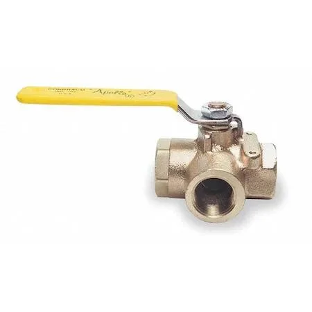 Apollo Apollo 7060201 Manual 3-Way Ball Valve 3/8" Bronze — product photo