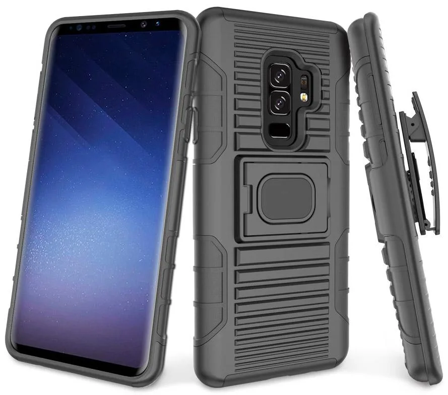 Nakedcellphone Nakedcellphone Grip Ring Case + Holster + Mount Galaxy S9 Plus Black — product photo