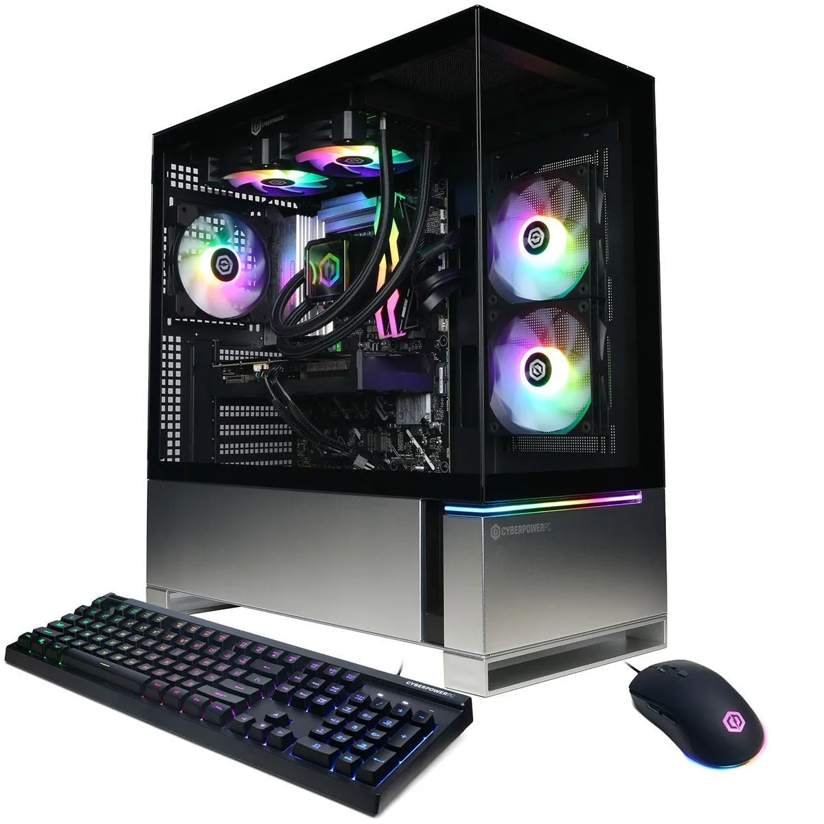 CyberpowerPC CyberpowerPC Gamer Supreme, Ultra 7 265KF, 32GB, 2TB, RX 9060 XT 16GB, Black — product photo