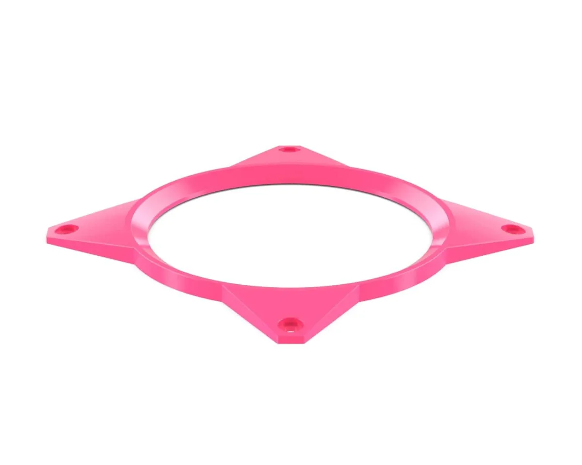 PrimoChill PrimoChill 120mm Aluminum Fan Cover SX UV Pink diy cooling — product photo