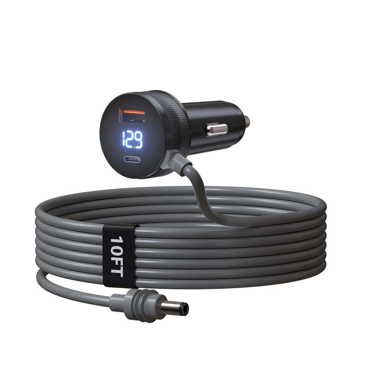  Terapaton JL001-A Starlink Mini Car Charger 10FT 12V/24V Digital Display Dual USB-A &amp; Type-C — product photo