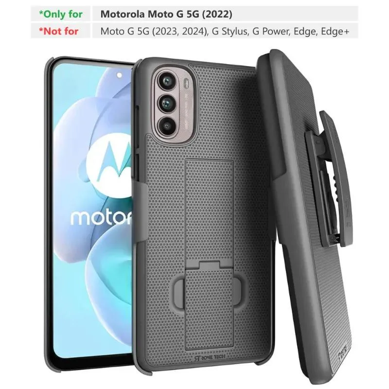 Rome Tech Rome Tech Motorola Moto G 5G (2022) Belt Clip Holster Case — product photo