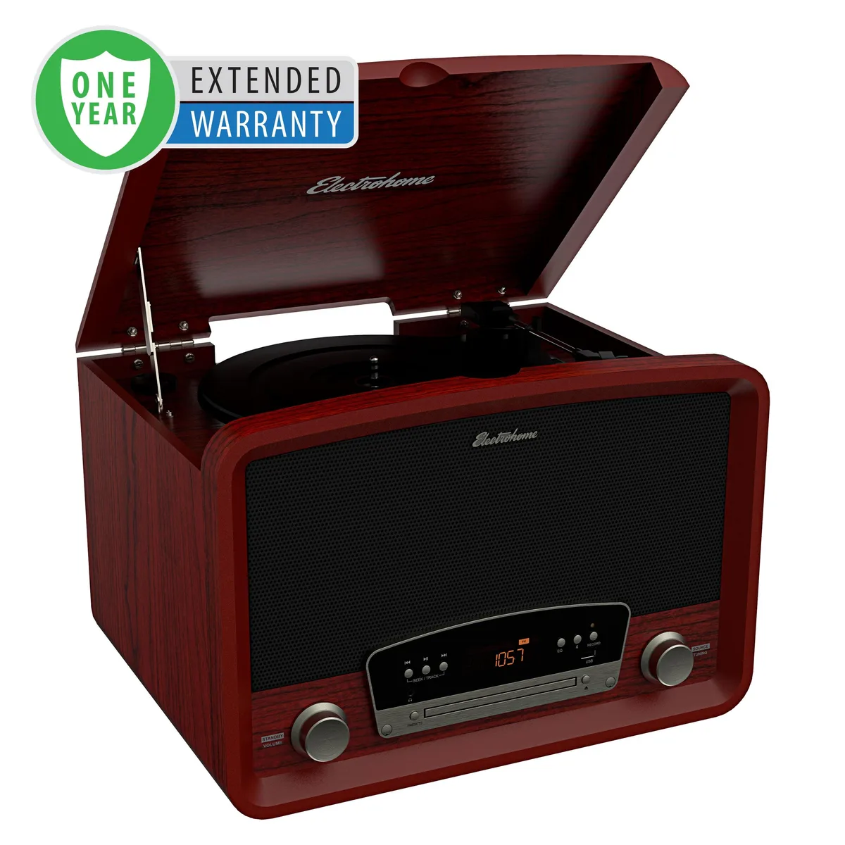 ELECTROHOME ELECTROHOME RR75CW1 7-in-1 Turntable Red — product photo