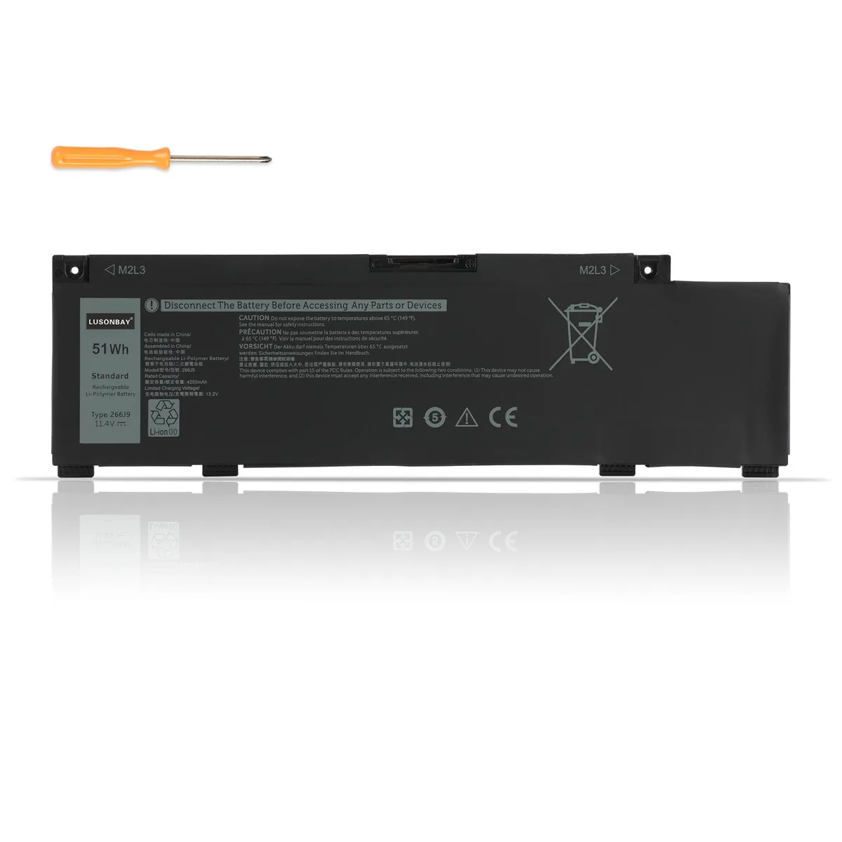 KingSener KingSener 266J9 laptop battery 11.4V 51WH — product photo