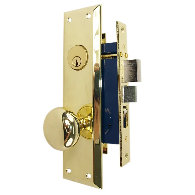 Tuff Stuff Tuff Stuff 6100AL Polished Brass Left Hand Mortise Entry Door Lock — product photo