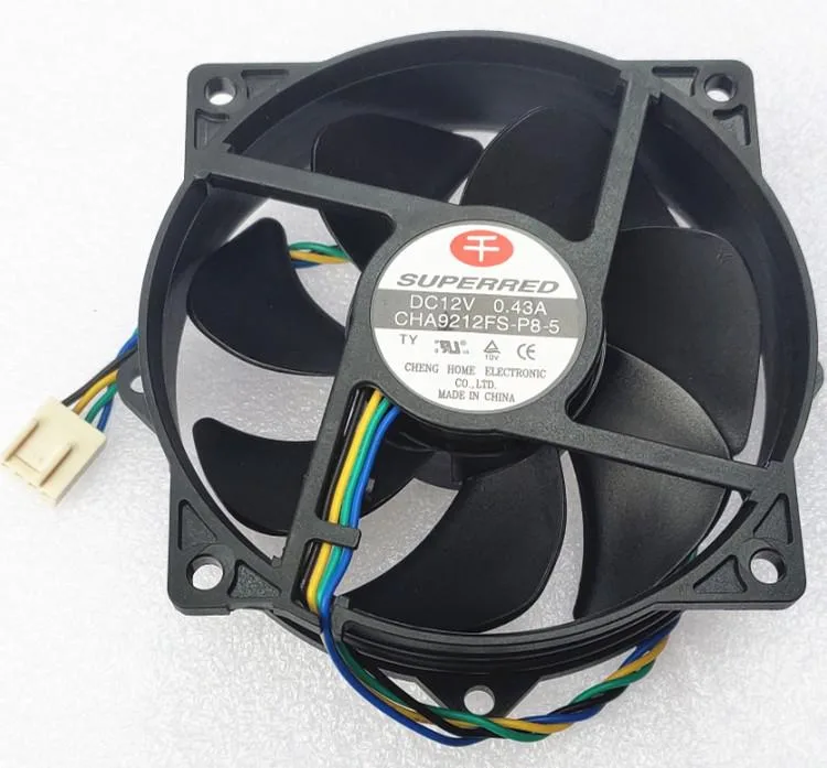 SXDOOL SXDOOL cha9212fs-p8-5 9025 9.6 cm 12 V .43 A 1000-4400 rpm 4-pin case fan — product photo